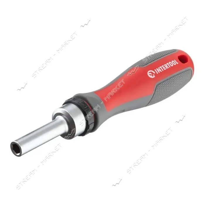 Отвертка реверсионная с комплектом насадок Intertool VT-3361 57шт