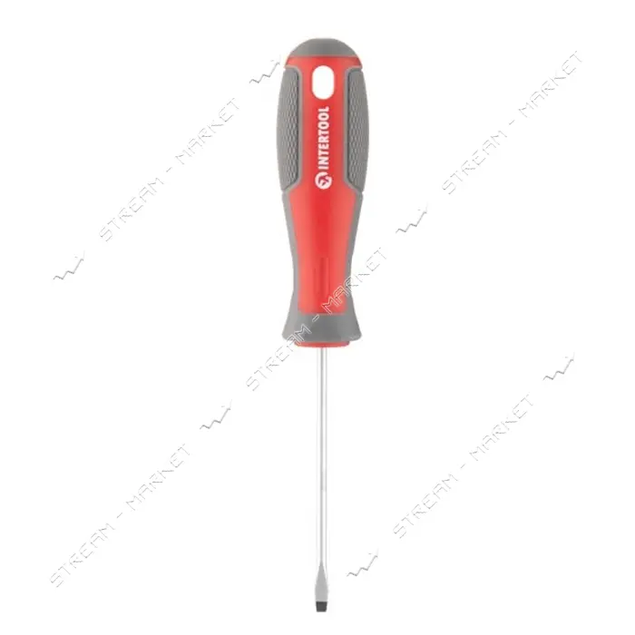 Отвертка шлицевая Intertool VT-3301 SL3.0x75мм CR-V                                                 