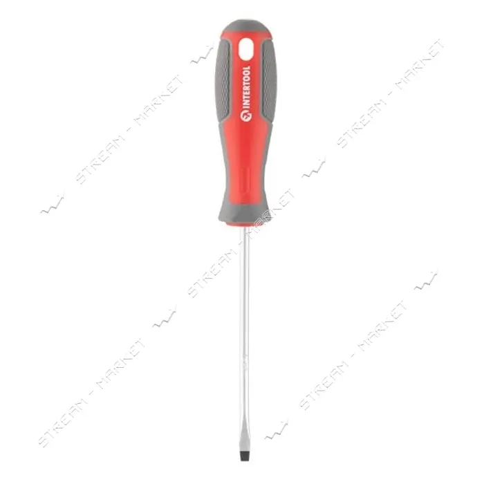 Отвертка шлицевая Intertool VT-3303 SL4.0x100мм CR-V                                                