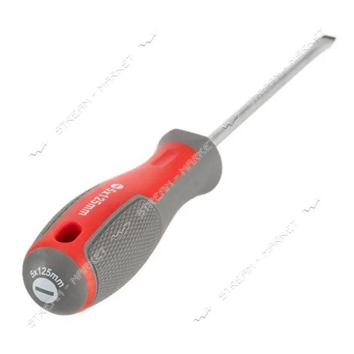 Отвертка шлицевая Intertool VT-3307 SL5.0x125мм CR-V                                                