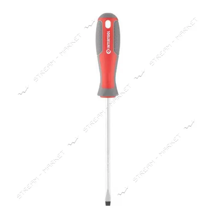 Отвертка шлицевая Intertool VT-3307 SL5.0x125мм CR-V                                                