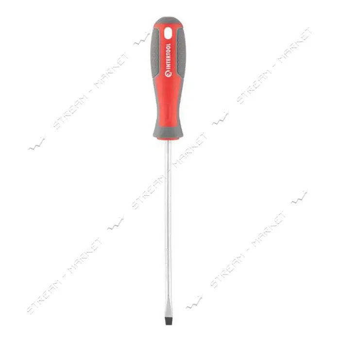 Отвертка шлицевая Intertool VT-3308 SL5.0x150мм CR-V                                                