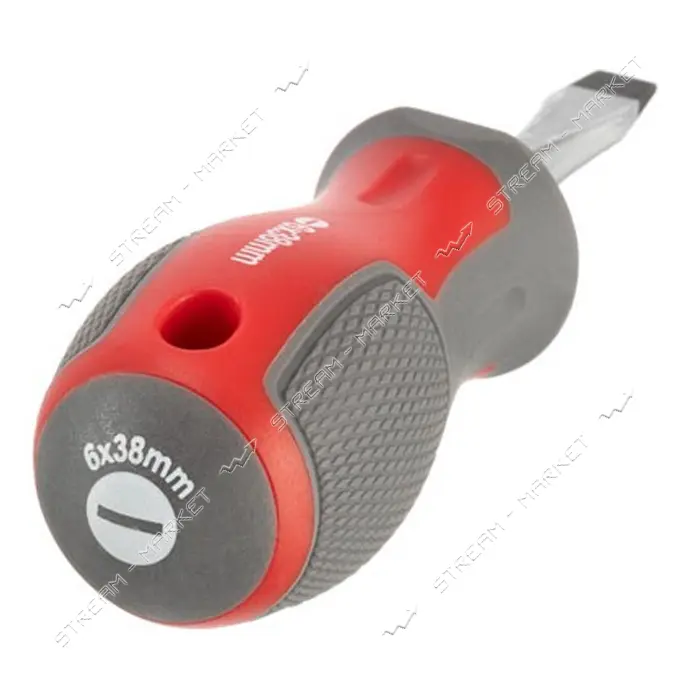 Отвертка шлицевая Intertool VT-3309 SL6.0x38мм CR-V