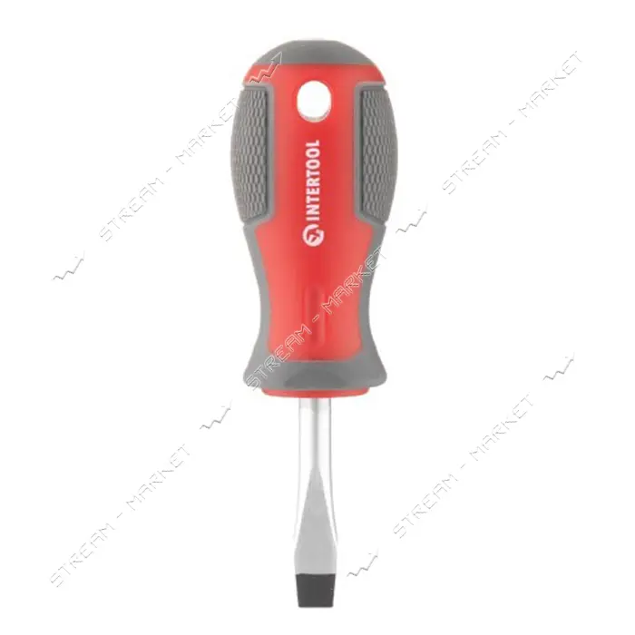 Отвертка шлицевая Intertool VT-3309 SL6.0x38мм CR-V