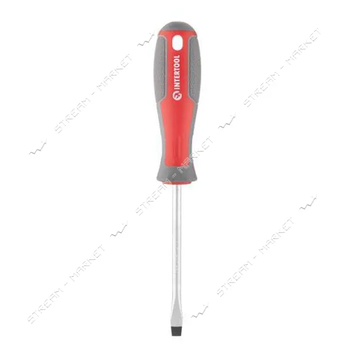 Отвертка шлицевая Intertool VT-3310 SL6.0x100мм CR-V                                                