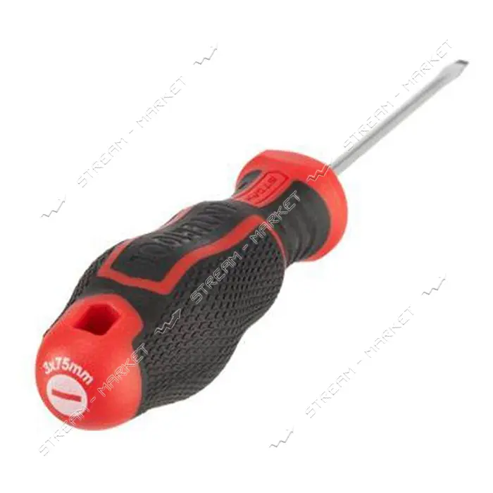 Отвертка шлицевая Intertool VT-3401 SL3.0x75мм S2 Storm                                             