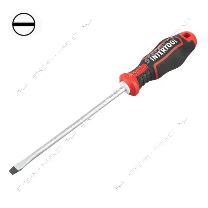 Отвертка шлицевая Intertool VT-3406 SL5.0x100мм S2 Storm                                            
