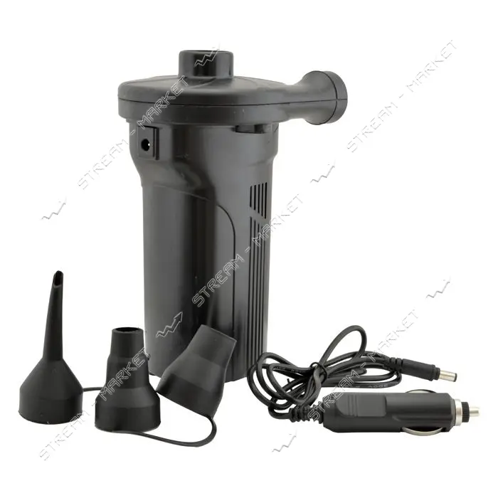 Насос электрический для надувных матрасов Elektric Air Pump CZ-208 12 V 220V с 3-мя насадками       