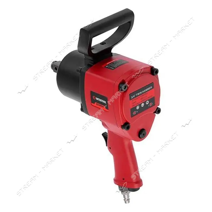 Гайковерт Intertool PT-1106 профессиональный двуручный пневматический 3/4" 1600Нм 4200об/мин