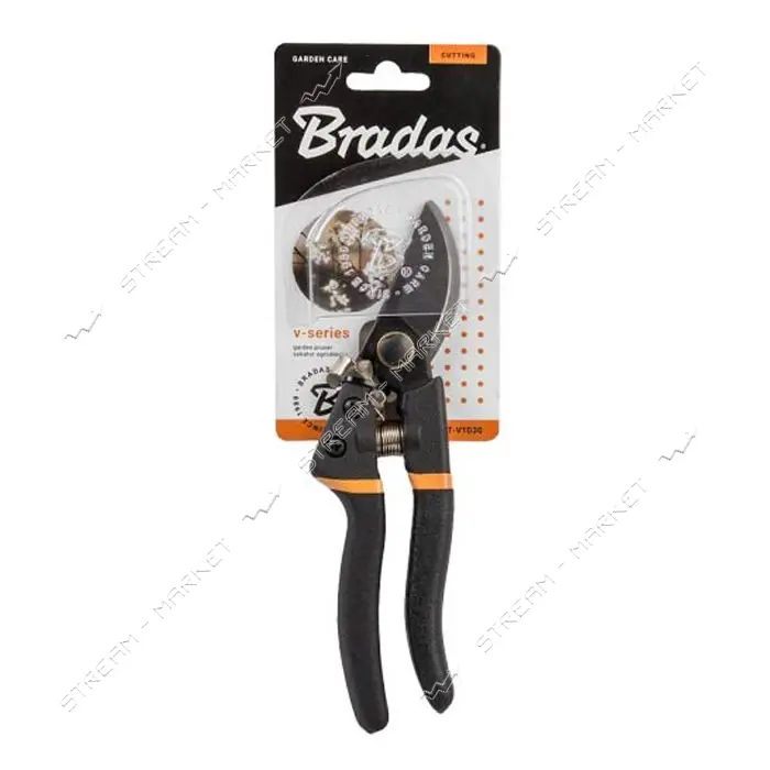 Секатор садовый Bradas KT-V1035 обводной V-SERIES сталь SK5 200мм                                   