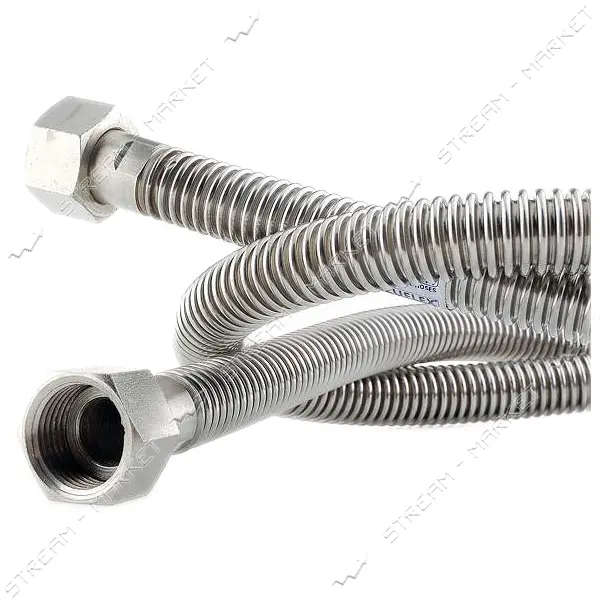 Шланг для воды Gross нержавеющая сталь d12 1/2"х1/2" ВВ 80см                                        