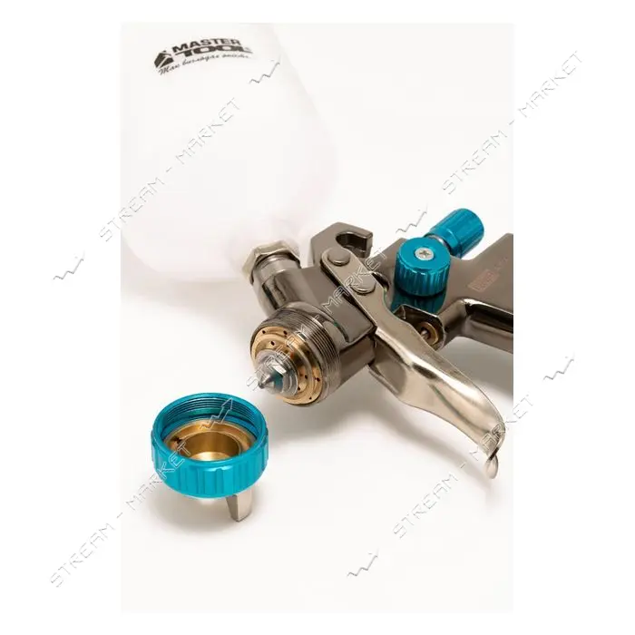 Краскопульт Mastertool 80-8802 LVLP ВБ d1.4мм 125-170л/мин 1.5-2.5бар пластик