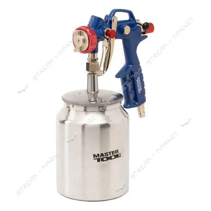 Краскопульт Mastertool 81-8717 HP НБ d1.5мм 160-220л/мин 3.5-5бар алюминий                          