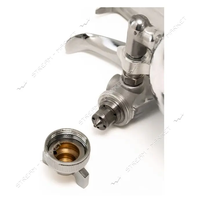 Краскопульт Mastertool 80-8935 HP ВБ d1.5мм 70-130л/мин 2.5-4бар 250мл алюминий поворотный