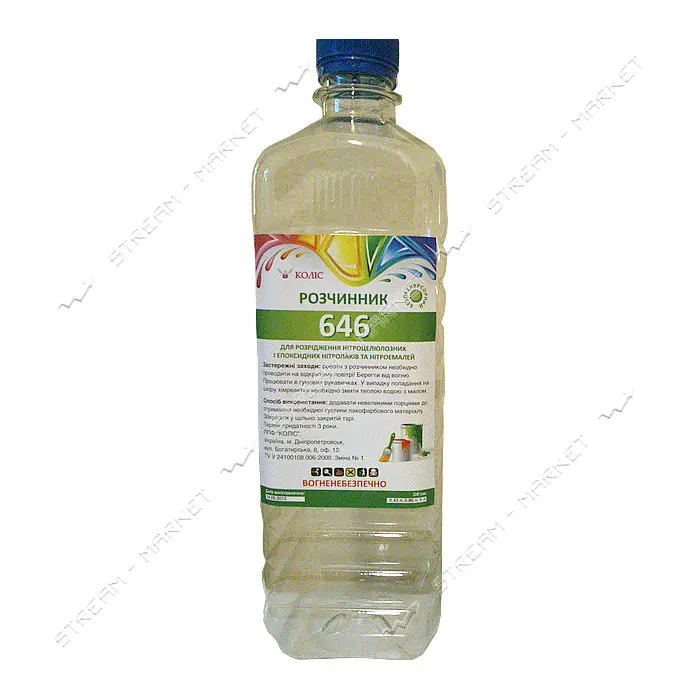 Растворитель 646 Колис 0.5л 280г                                                                    