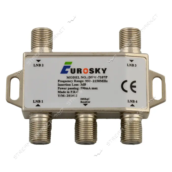 Коммутатор Eurosky DSW-7107P 4 входа