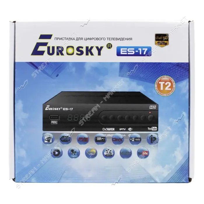 Ресивер Eurosky ES-17 металлический корпус                                                          