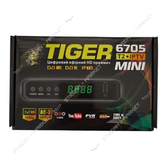 Ресивер TIGER 6705 T2 IPTV mini                                                                     
