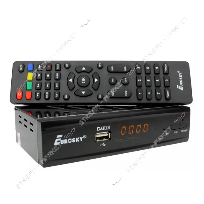 Комбинированный Ресивер Eurosky ES-19 Combo DVB-S2/T2/С Спутниковый и Т2