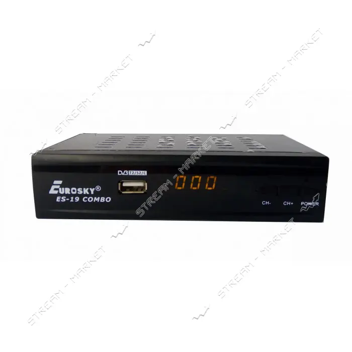 Комбинированный Ресивер Eurosky ES-19 Combo DVB-S2/T2/С Спутниковый и Т2