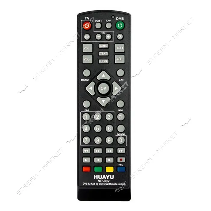 Пульт универсальный обучаемый DVB-T2 Huayu VP-002                                                   