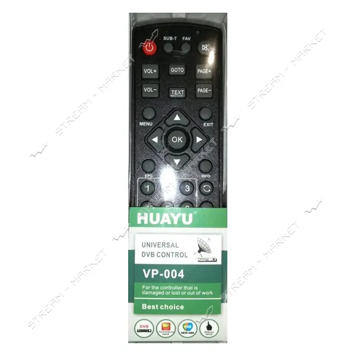 Пульт универсальный DVB-T2 Huayu VP-004