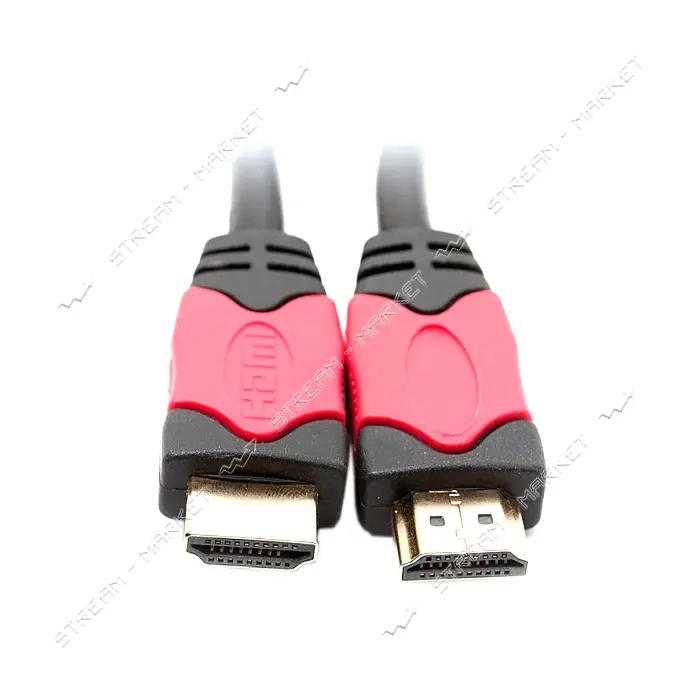 Кабель HDMI 3м v1.4 red/gold                                                                        