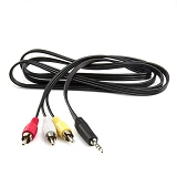 Кабель Mini Jack миниджек на 3RCA 1.8м                                                              