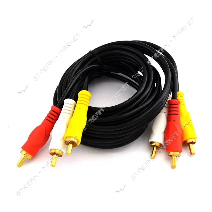 Кабель тюльпан 3RCA-3RCA High quality                                                               
