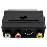 Перехідник scart-3RCA з перемикачем                                                                 