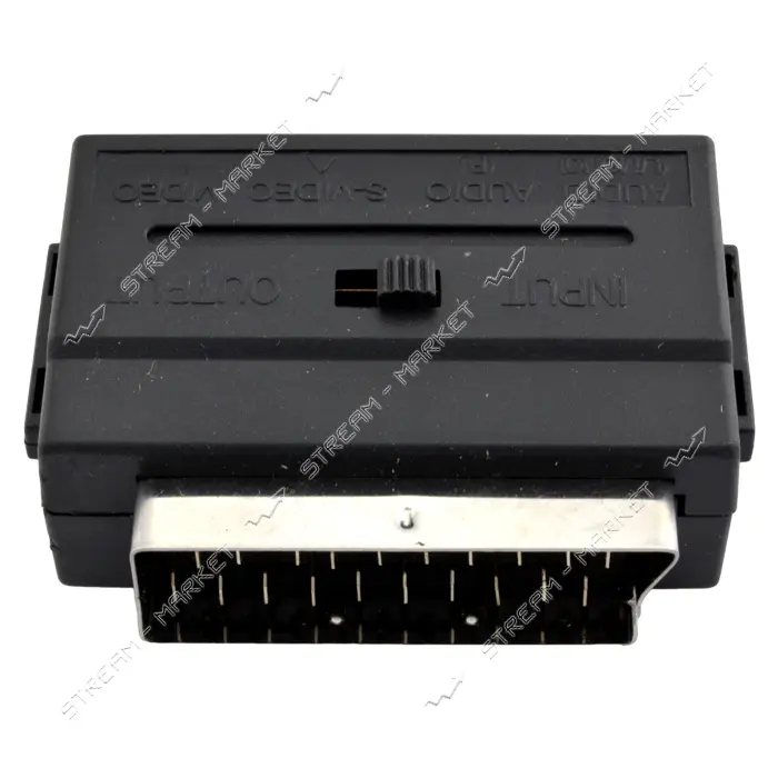 Переходник scart-3RCA с переключателем