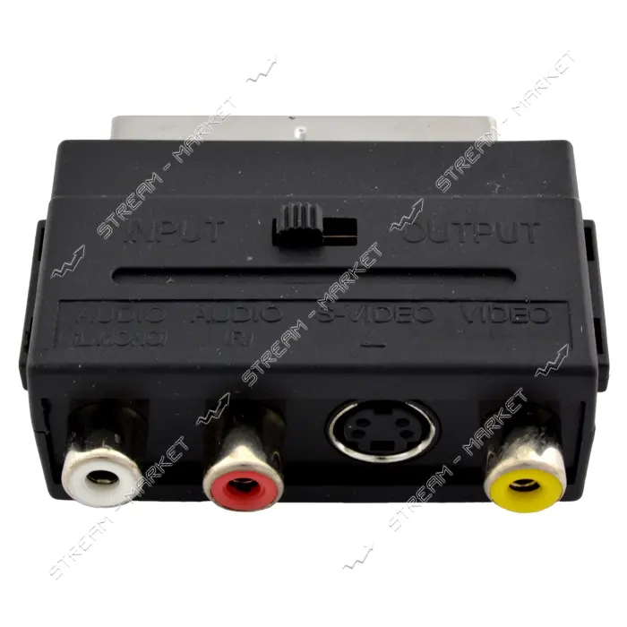 Переходник scart-3RCA с переключателем