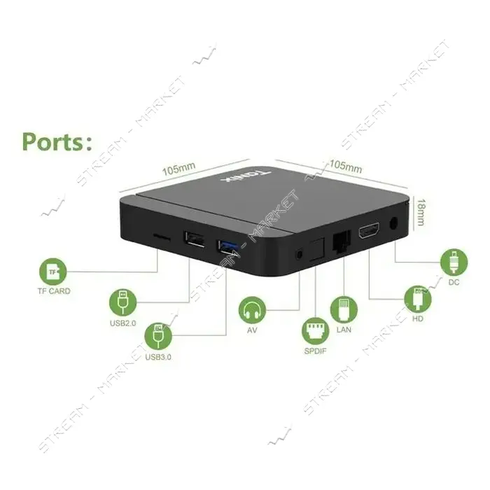 Смарт ТВ приставка Tanix W2 2/16GB Amlogic S905W2 W2-A Android 11