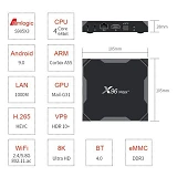 Смарт приставка X96 Max plus TV BOX Android 9 Amlogic S905X3 4/64Gb                                 