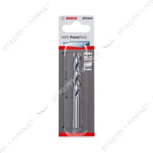 Сверло по металлу Bosch HSS PointTeQ 5мм