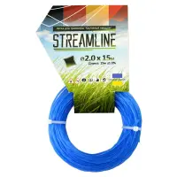 Леска для триммера STREAMLINE 2мм 15м крученый квадрат                                              