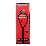 Кабель Celebrat CB-08i opp bag USB Lightning 2.4А 1м черный