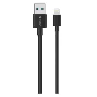 Кабель Celebrat CB-09i opp bag USB Lightning 2.4А 1м чорний                                         