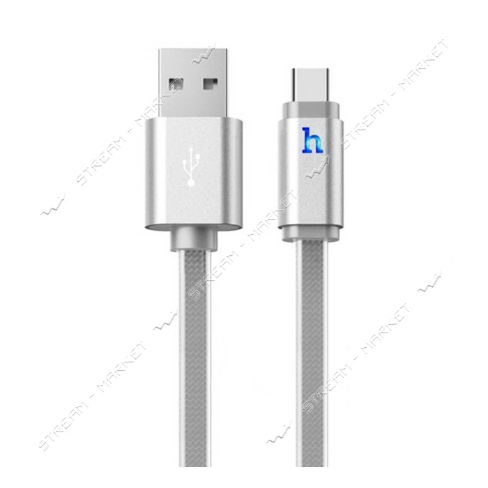 Кабель Hoco X13 UPL12 USB Lightning 2м серебро                                                      