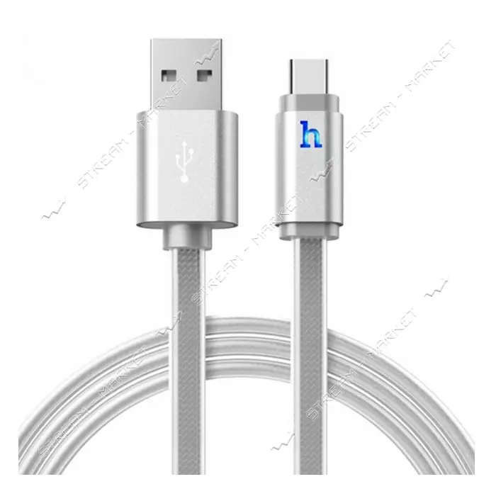 Кабель Hoco X13 UPL12 USB Lightning 2м серебро                                                      