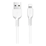 Кабель Hoco X20 USB Lightning 2.4А 1м белый