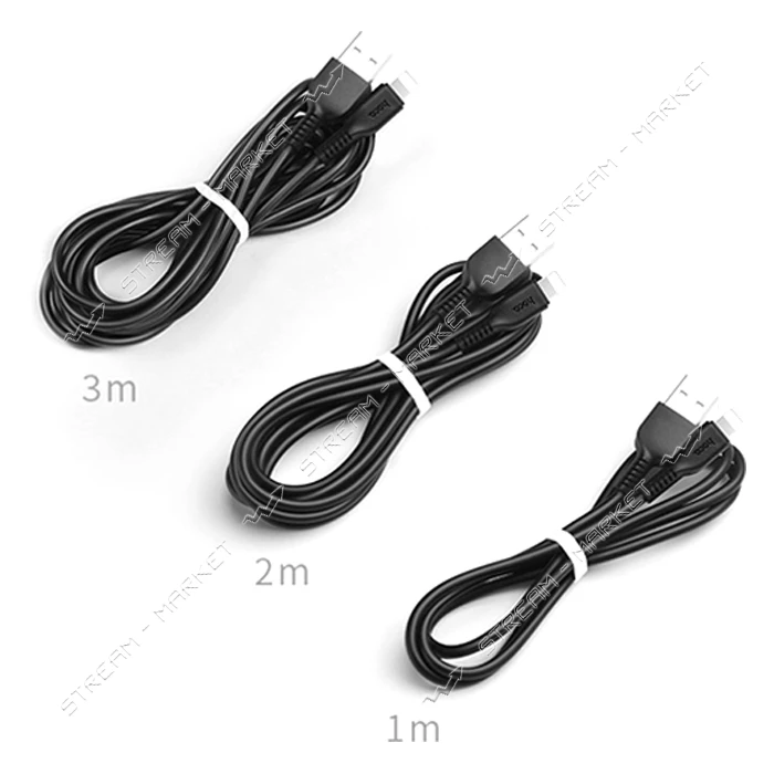 Кабель Hoco X20 USB Lightning 2.4А 2м черный                                                        