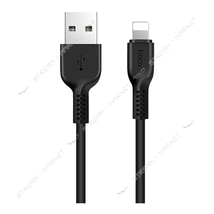 Кабель Hoco X20 USB Lightning 2.4А 2м черный                                                        