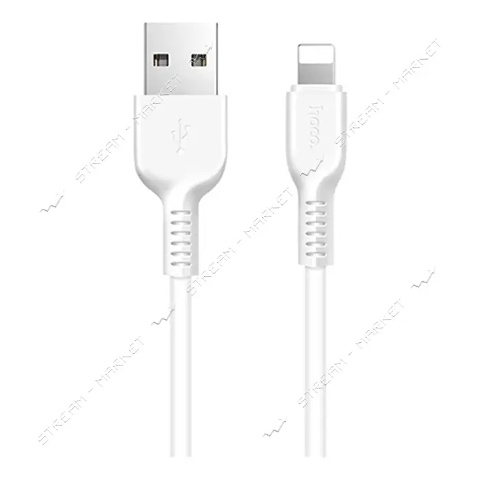Кабель Hoco X20 USB Lightning 2.4А 2м белый
