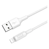 Кабель Hoco X25 USB Lightning 1м белый                                                              
