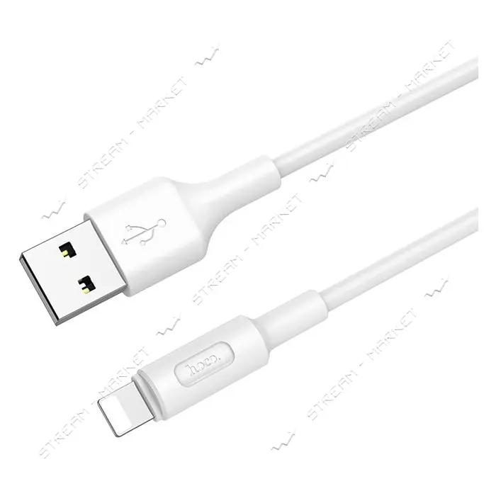 Кабель Hoco X25 USB Lightning 1м белый                                                              