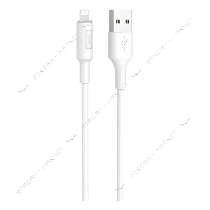 Кабель Hoco X25 USB Lightning 1м белый                                                              