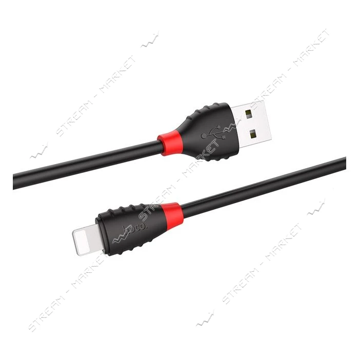 Кабель Hoco X27 USB Lightning 1,2м черный