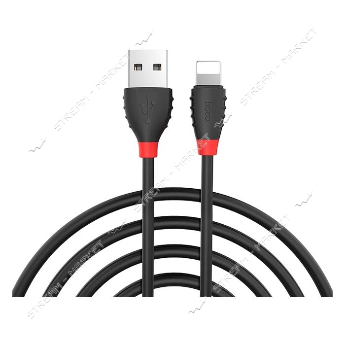Кабель Hoco X27 USB Lightning 1,2м черный