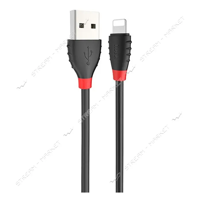 Кабель Hoco X27 USB Lightning 1,2м черный